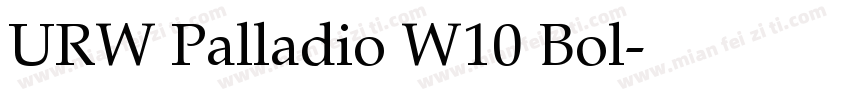 URW Palladio W10 Bol字体转换